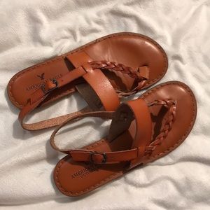 american eagle leather sandals